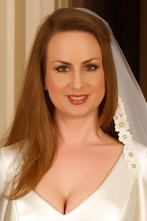(close up:0.6) portrait of midorimadison in wedding dress, rich palace, masterpiece <lora:MidoriMadison:1.2>