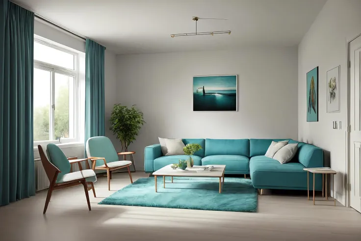 masterpiece,best quality,((best quality)),((masterpiece)),((realistic)),aqua theme,living room,Modern minimalist Nordic style,Soft light,Pure picture,(Bright colors:1.2),Symmetrical composition
Negative prompt: soft line,curved line,sketch,ugly,logo,pixelated,lowres,text,word,cropped,low quality,normal quality,username,watermark,signature,blurry,soft
Steps: 22, Sampler: DPM++ 2M Karras, CFG scale: 7, Seed: 951277453, Size: 768x512, Model hash: 87a56546d8, Model: interior_smgs, Denoising strength: 0.3, Clip skip: 2,