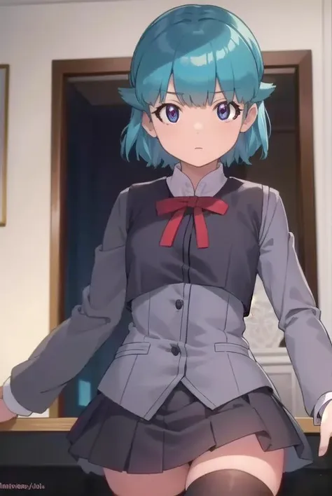 momokanishizawa, <lora:momoka nishizawa movie-lora-nochekaiser:1>,
momoka nishizawa, short hair, bangs, blue hair, blue eyes,
BREAK skirt, thighhighs, long sleeves, bow, black thighhighs, bowtie, black skirt, vest, zettai ryouiki,
BREAK outdoors,
BREAK looking at viewer, dynamic pose,
BREAK <lyco:GoodHands-beta2:1>, (masterpiece:1.2), best quality, high resolution, unity 8k wallpaper, (illustration:0.8), (beautiful detailed eyes:1.6), extremely detailed face, perfect lighting, extremely detailed CG, (perfect hands, perfect anatomy),