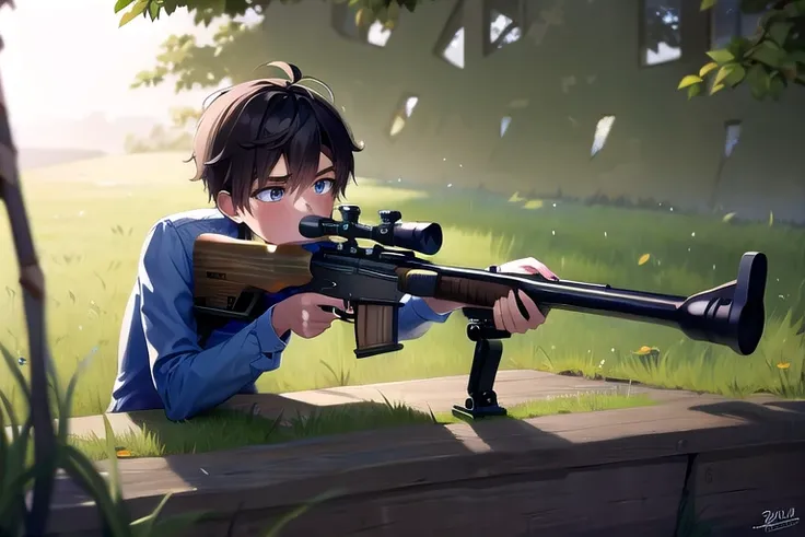 <lora:hizen0620-000028:1>, 1boy, sniper