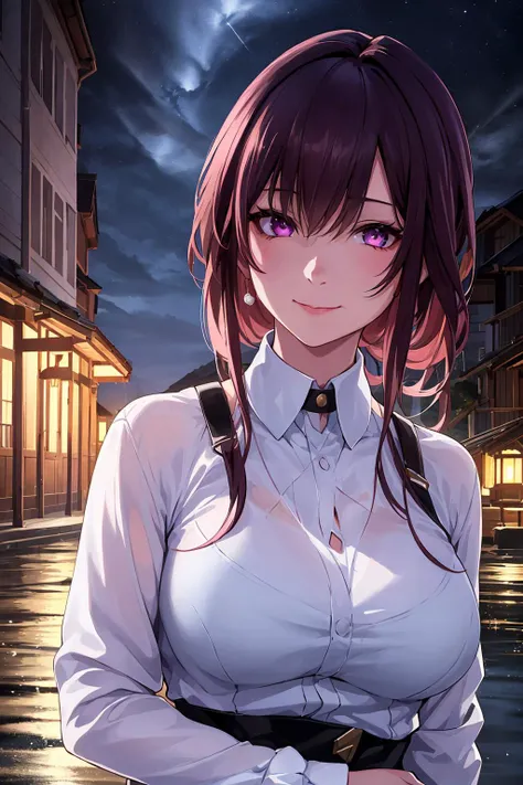 1girl, <lora:Kafka:0.6>, colorful theme, (best quality, high quality, high resolution), realistic, ultra-detailed, highly detailed face features, absurdres,  realistic lighting and reflections, highly detailed face features, see through shirt, best photo,high quality illustration