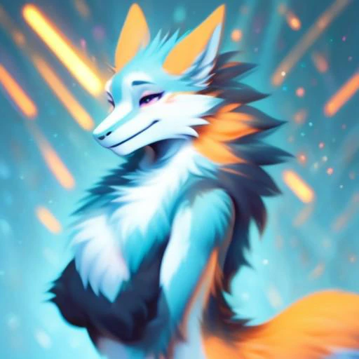 Robbi, female, sergal, FurryCore, orange body