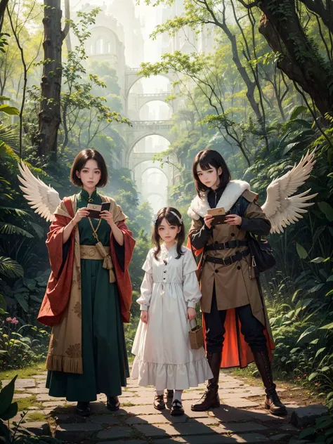 multiple girls, 3girls,books,short hair,Snicker or Snigger
8K image, a woman with hair styled like a bird's nest, eyes glowing with kindness. In a dress woven from feathers, she stands in a magical forest where birds tell tales and feathers grow on trees. The scene, under the soft forest light, depicted in the style of a fantasy novel cover.
<lora:tw:0.7>
masterpiece, best quality, official art,