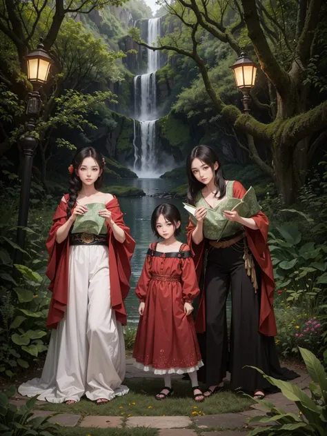 multiple girls, 3girls,books,short hair,Giggle
4K image, a woman, her hair styled like a mystical waterfall, eyes shimmering with ancient wisdom. Dressed in a gown made from woven moss and leaves, she stands in an enchanted woodland where fairies dance among the trees. The scene, under the soft glow of magical fireflies, depicted in the style of a mystical woodland painting.
<lora:tw:0.7>
masterpiece, best quality, official art,