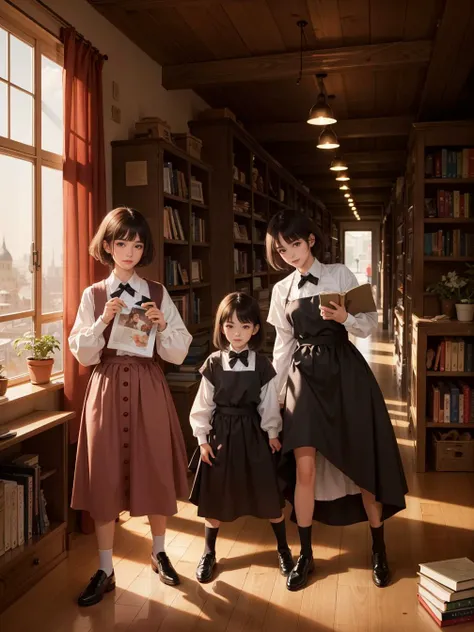 multiple girls, 3girls,books,short hair,Smirk
Here are ten more prompts for the Stable Diffusion tool:
<lora:tw:0.7>
masterpiece, best quality, official art,