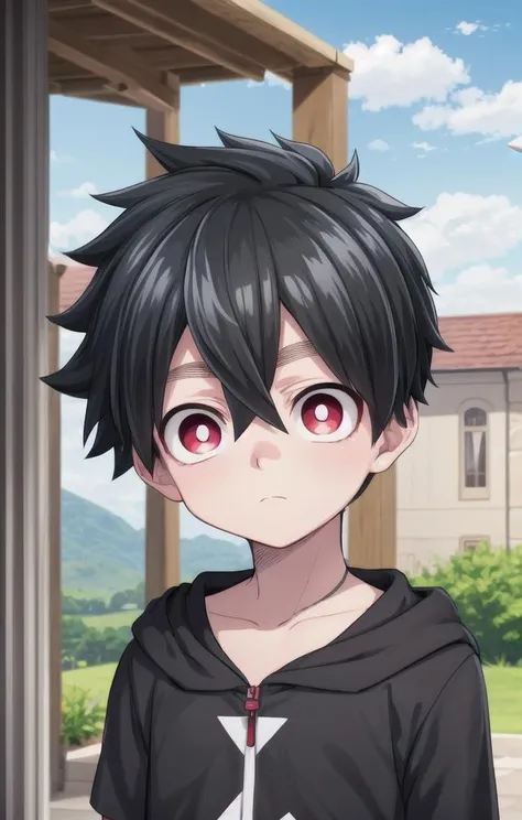 1 boy,more details in eyes,cute,looking at viewer, adorabel boy,cute face,details sky,handsome,young,juvenile,((masterpiece:1.4,best quality)),multiple details, eyeshadow,sfw, <lora:kabane_kusaka:0.6>,
KABANE_KUSAKA, BLACK HAIR, RED EYES, HAIR BETWEEN EYES