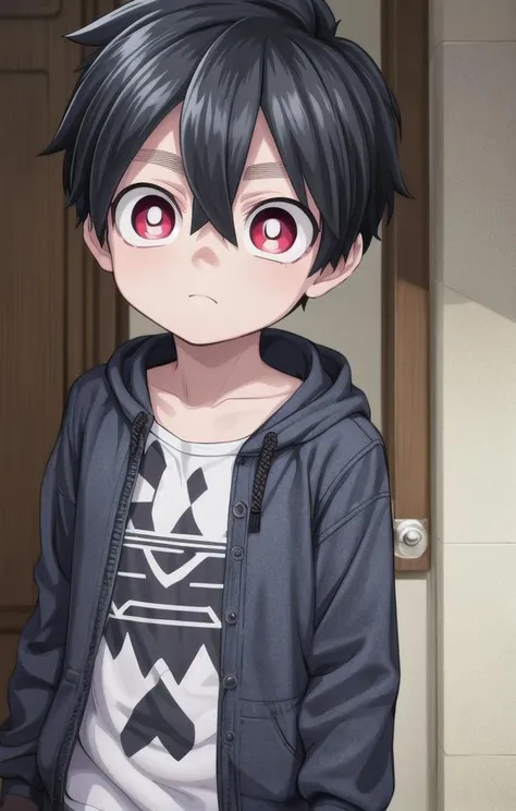 1 boy,more details in eyes,cute,looking at viewer, adorabel boy,cute face,details sky,handsome,young,juvenile,((masterpiece:1.4,best quality)),multiple details, eyeshadow,sfw, <lora:kabane_kusaka:0.6>,
KABANE_KUSAKA, BLACK HAIR, RED EYES, HAIR BETWEEN EYES