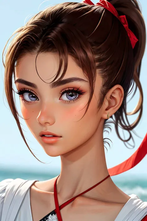 <lora:AdrianaCallori_v1:.9> AdrianaCallori, focus on eyes, close up on face, wearing jewelry, hair styled ribboned ponytail