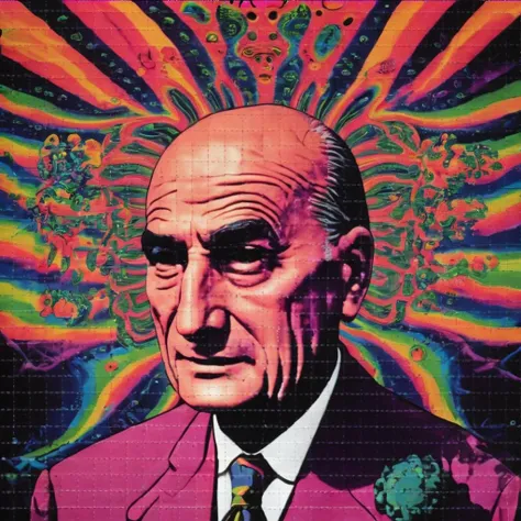<lora:blttr:1>blttr albert hofmann vintage psychedelic