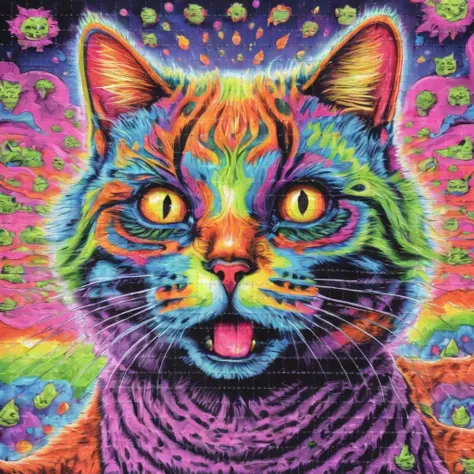 <lora:blttr:1>blttr psychedelic cat