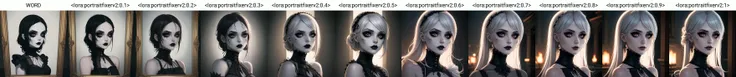 1girl, gothic makeup, portrait, rendered, high quality, best quality, WORD