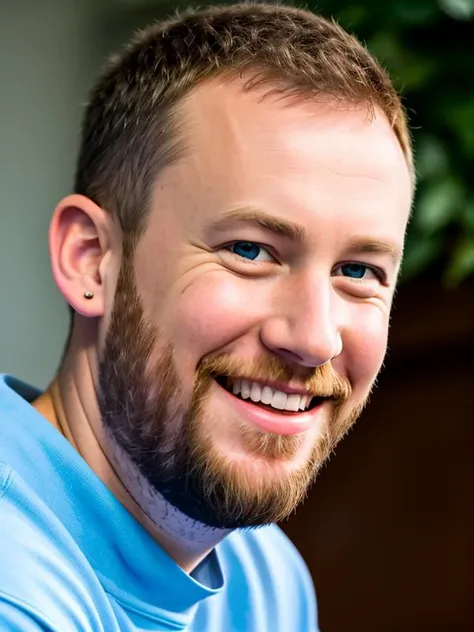 RAW photo of (AlexHorne:0.99) a man, The goofy and optimistic everyman wearing casual clothing with a wide-eyed and cheerful expression navigating life's challenges with a lighthearted and comedic demeanor. , detailed face, realistic skin, high quality, (blue eyes:1.1), Leica 50mm, f1. 4, natural light, grainy, (high detailed skin:1.2), high detail