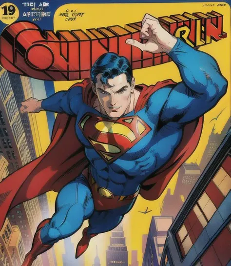 Comic of Superman along with writer original 1930s and early 1940s.
