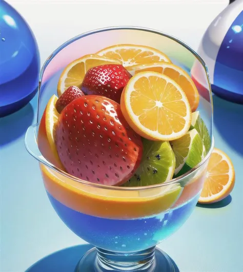 abstract, photorealistic, Food fruit LIQUID SPLASH, 3D BEEPLE STYLE, 8 k, 32 k, HDR, realistic,