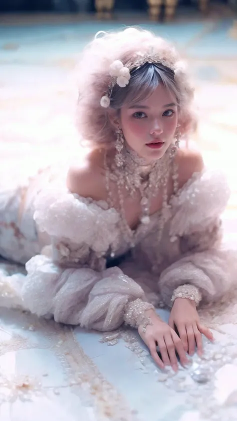 (Realistic),masterpiece,best quality,cinematic lighting,natural shadow,highest detail,professional photography,detailed background,depth of field,insane details,intricate,aesthetic,detailed face,subsurface scattering,looking at viewer,Long Shot,
1girl,solo,photo of a cute girl,full body,light smile,charming,20yo,Short Hair.Asymmetrical bangs,Lavender hair,Minimalist Black and White,outdoors,Pom-pom,Pom-pom,Pleats,Hunching,
<lora:GoodHands-vanilla:1>,<lora:add_detail:1>,<lora:Better light:1>,<lora:lococo_20230816221443:1>,<lora:CrystallineAI:0.6>,crystallineAI,