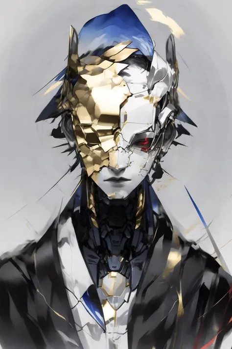 <lora:g0ld3mb:1> g0ld3mb, gold, portrait, <lora:Futuristicbot4:0.7>, futobot, <lora:add_detail:0.7>