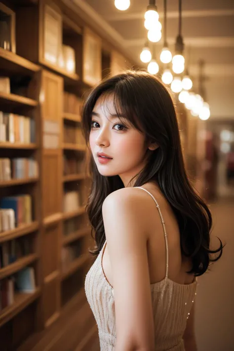 1girl,<lora:Maper:0.7>,lib_bg,<lora:libbg_v16:1>,
dress,long hair,
magnetic presence,refined seduction,captivating mystique,
Glowing Illumination,Soft Highlights,Luminous Atmosphere,
depth of field,<lora:lit:0.3>,