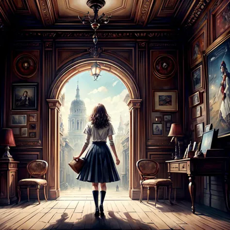 Masterpiece, beautiful 20yo student girl walking in retrofuturistic paradise ciyty , crowd of people, short brown hair, blue eyes, black skirt school uniform, white shirt, red scout tie, (white shining background:1), highly detailed,sovietpunkai<lora:SovietPunkAIv2:0.3>,
abstract dream, space, intricate, grand scale, alone, cinematic film still, insane detail, sharp focus, depth of field, realistic lighting, (realistic perspective), complex, (multiple subjects), 4k HDR,<lora:add_detail:0.5>,<lora:more_details:0.25>,<lora:FantasyWorldV1:0.25>,