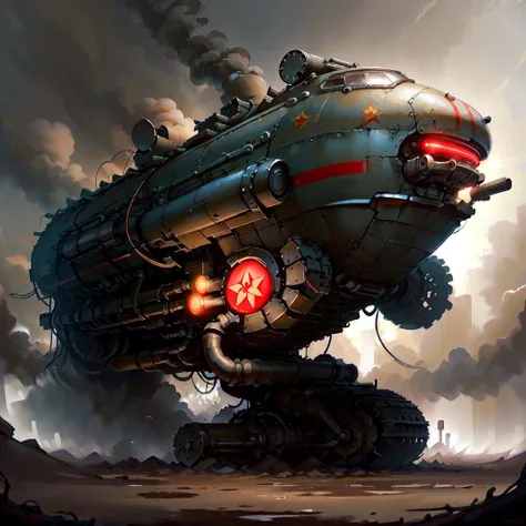 <lora:SovietPunkAIv2:.9> SovietPunkAI strange device