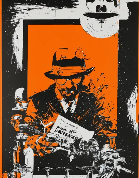 fear and loathing in las vegas, orange and black color scheme, sinCity_iamYork
