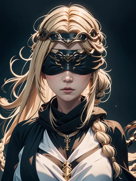 (masterpiece),(high quality),(highres),(portrait),gorgeous lighting,(extremely detailed),close up,4k,(colorful),dark fantasy,Queen Marika,upper body,(face focus),1girl,medium breasts,blonde hair,jewelry,long hair,solo,yellow eyes,bracelet,necklace,parted lips,circlet,armlet,pelvic curtain,braid,action dynamic scenery,outdoors,hair tied,(blindfolded),covered eyes,blur background,absurdres,glossy lips,milky white skin,a woman with long hair and a scarf,artwork in the style of guweiz,detailed digital anime art,stunning character art,stunning anime face portrait,fanart best artstation,beautiful anime portrait,guweiz,trending on artstation pixiv,detailed anime character art,guweiz on artstation pixiv,trending artgerm,beautiful anime artwork,<lora:Queen Marika-v1.2.1-lc:0.8>,<lora:blindfold_lora01:0.8>,(blindfold),