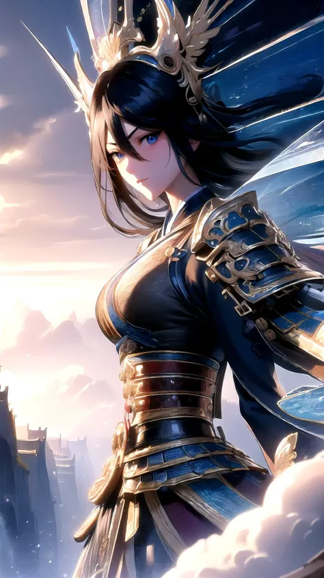 (High Quality:1.4), (Best Quality:1.4), (masterpiece:1.4), official art, official wallpaper, 4k textures, fantasy style,
kuchiki rukia, blue eyes, black hair, hair between eyes, swordism, chinese clothes, cowboy shot, armor,
chinese scenery,
(detailed:1.05), (extremely detailed:1.06), sharp focus, (intricate:1.03), (extremely intricate:1.04), low contrast, soft cinematic light, soothing tones, HDR, (Epic scenery:1.05), (beautiful scenery:1.05), (detailed scenery:1.05), (intricate scenery:1.05), (wonderful scenery:1.05) <lora:Swordism_Girl_v2.0:0.9>, <lora:HerrscherAGGA2023_Rukia_V1:0.5>