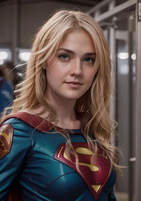 dakfan, woman, wearing superman suit, highly detailed, 4K
<lora:Dakota Fanning:1>