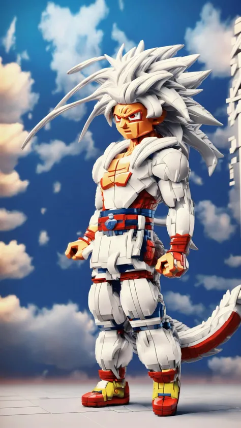 <lora:Super_Saiyan_5_Goku_v3:1> Super_Saiyan_5_Goku, 1boy, male focus, (white fur:1), red eyes, tail, white hair, masterpiece, best quality, extremely detailed, highly quality, 4k, sharp focus, professional, sharp focus, award winning, cinematic lighting, octane render, unreal engine, volumetrics dtx, Wallpaper,