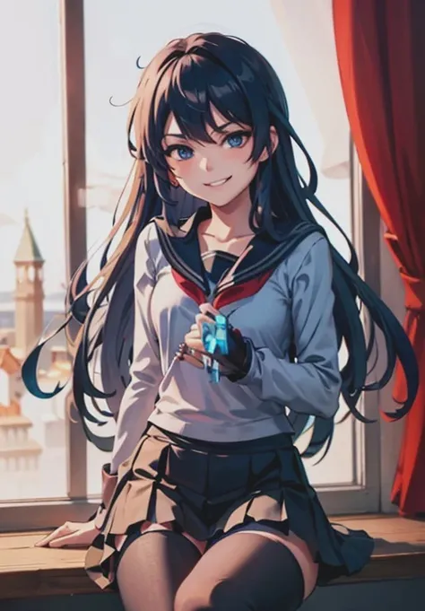 <lora:ComradeDestroyer_Hibiki:0.8>, ComradeDestroyer_Hibiki, smirk,, (gorgeous, beautiful, enchanting:1.3)