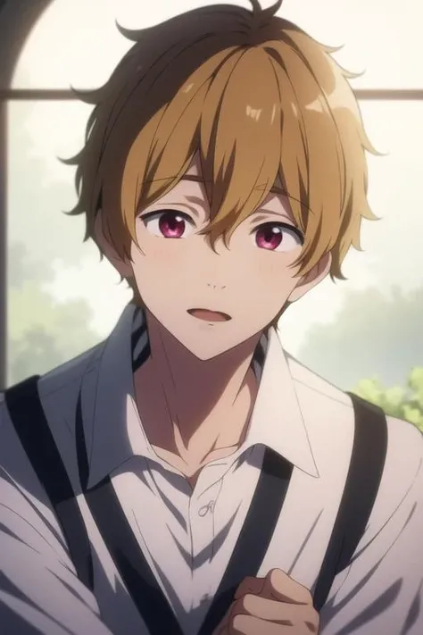 masterpiece, best quality, high quality, 1boy, solo, male focus, looking at viewer, upper body, <lora:hazuki_nagisa:0.70>, hazuki_nagisa,
