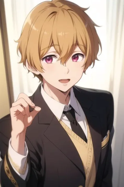 masterpiece, best quality, high quality, 1boy, solo, male focus, looking at viewer, upper body, <lora:hazuki_nagisa:0.70>, hazuki_nagisa,