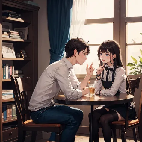 masterpiece,high quality,2 people,
1girl,and,1boy,