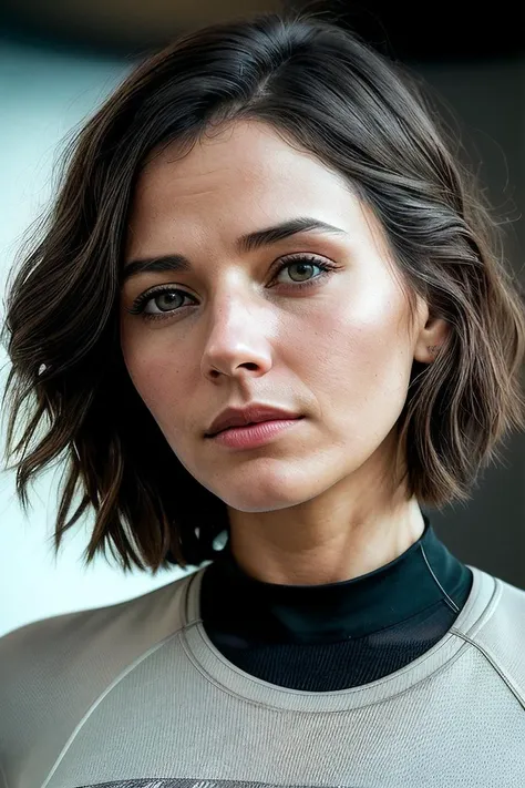 beautiful woman (Ch4rl13Murphy:.99)  , ((portrait)), (closeup:1.2), ((from the waist up)), (((  A modern skydiving center, offering thrilling indoor skydiving experiences with advanced wind tunnel technology :1.2 ))), natural skin texture,  ((  Capri leggings and oversized tee :1.2)), 24mm, 4k textures, soft cinematic light, adobe lightroom, photolab, hdr, intricate, elegant, highly detailed, sharp focus, ((((cinematic look)))), soothing tones, insane details, intricate details, hyperdetailed, low contrast, soft cinematic light, exposure blend, hdr, faded, now, ("I've got a bad feeling about this.":1.1)