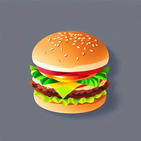 vector illustration, burger, <lora:Vector_illustration_V2:1>