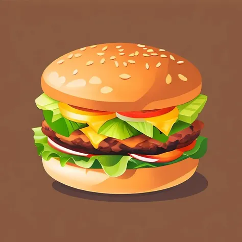 vector illustration, burger, <lora:Vector_illustration_V2:1>