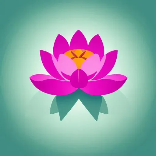 <lora:Colored_Icons_by_vizsumit:0.7> coloredic0n icon, lotus flower