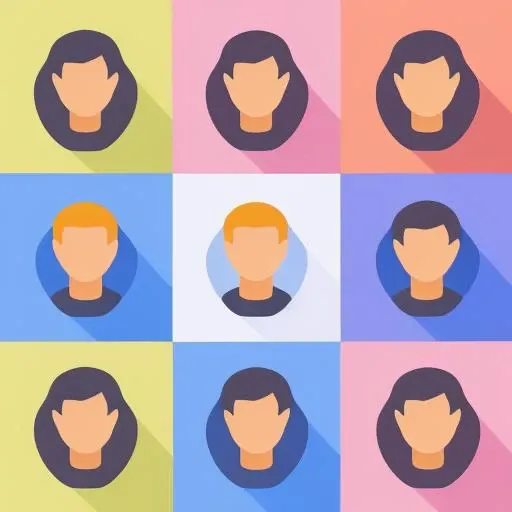 <lora:Colored_Icons_by_vizsumit:0.7> coloredic0n icon, people