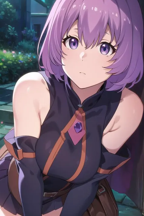 grimgarshihoru, <lyco:shihoru-lyco-nochekaiser:1>,
shihoru, short hair, purple hair, (purple eyes:1.1),
BREAK skirt, thighhighs, gloves, hat, bare shoulders, purple hair, detached sleeves, witch hat,
BREAK looking at viewer,
BREAK outdoors,
BREAK <lyco:GoodHands-beta2:1>, (masterpiece:1.2), best quality, high resolution, unity 8k wallpaper, (illustration:0.8), (beautiful detailed eyes:1.6), extremely detailed face, perfect lighting, extremely detailed CG, (perfect hands, perfect anatomy),