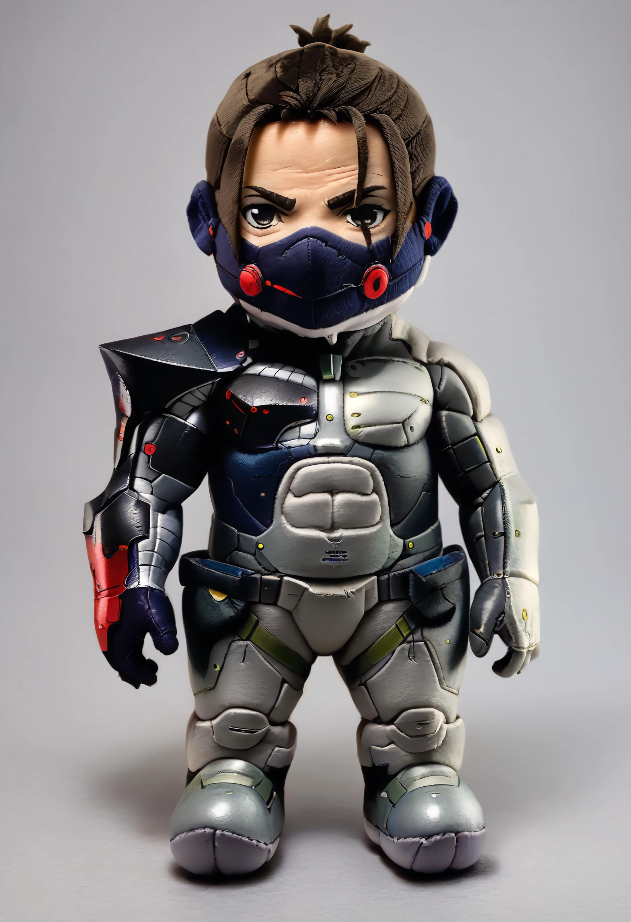 score_9, score_8_up, score_7_up, score_6_up BREAK JetstreamSam,cyborg, bodysuit, headgear, mask,plushify, character stuffed toy, chibi,standing <lora:woafu_plushify_pony:1> <lora:JetstreamSam_XLPD:0.7>