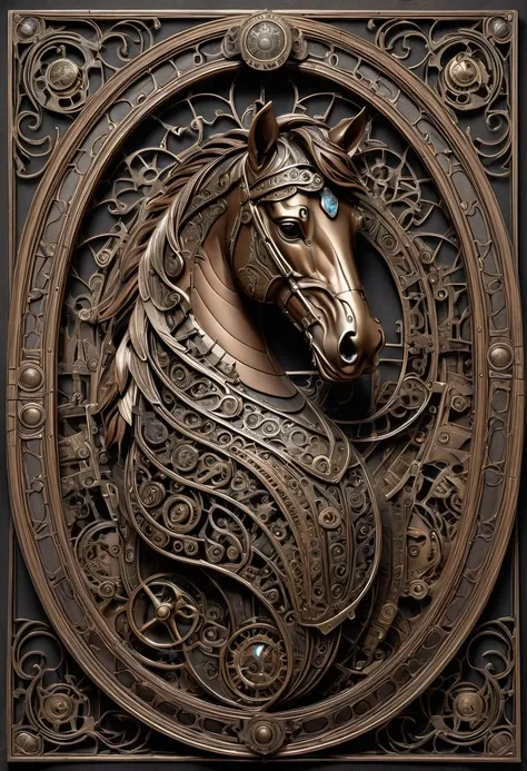 ral-crztlgls award-winning fine crystal tile, a mature Welsh Tarot Death riding in a magic portal, textured copper filigree inlays, intricate, very detailed <lora:artfullyENGRAVED_SDXL_V1:0.5> <lora:ral-crztlgls:1>