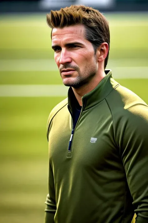 RAW photo, nathandrake man wearing a tracksuit, high school soccer coach <lora:NathanDrake:1>, (high detailed skin:1.2), 8k uhd, dslr, soft lighting, high quality, film grain, Fujifilm XT3