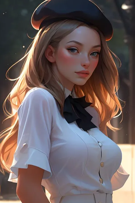 DEN_olga_kobzar,
in Paris wearing a (shirt:1.3) and (beret:1.2), france, (French:1.2), Paris, Eifel tower, scenic,
bokeh, f1.4, 40mm, photorealistic, raw, 8k, textured skin, skin pores, intricate details <lora:epi_noiseoffset2:1>, epiCRealism, <lora:ClothingAdjuster3:-1.0>