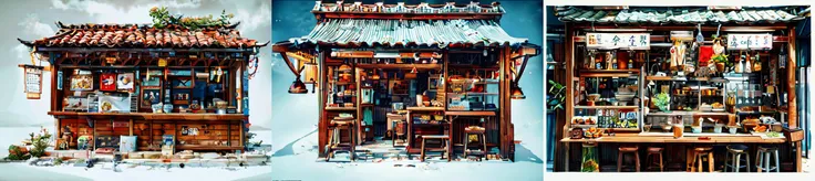 highly insanely detailed, masterpiece, top quality, best quality, highres, 4k, 8k, RAW photo, (very aesthetic, beautiful and aesthetic), <lora:Large food stalls:1>, Large food stalls