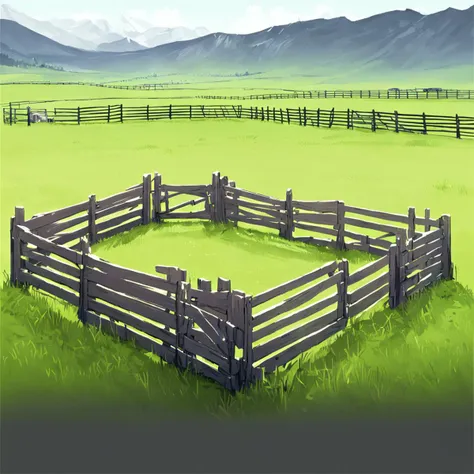 arknights_bg, masterpiece
pasture, fences, gates, water troughs, hay bales,
<lora:arknights_bg_sdxl-step00001400:0.85>