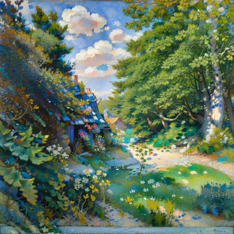 Renoir,no human,forest,scenery, <lora:Renoir:1>,