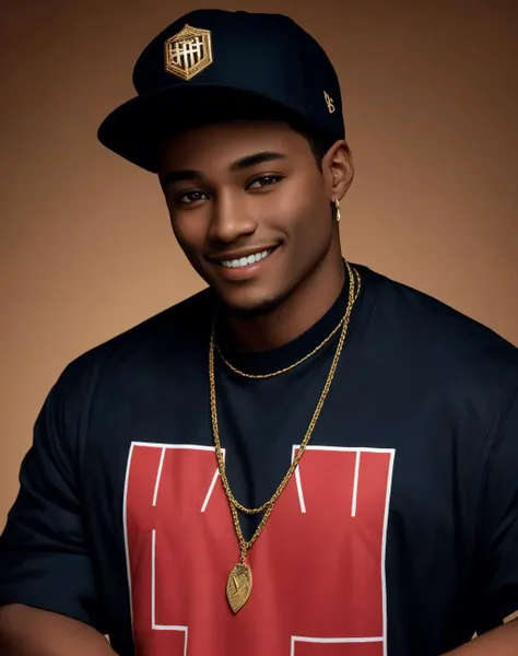 masterpiece,4K,best quality,absurdres, dark skin,smirk, grin, 
edg90hh, man in black clothes ,wearing edg90hh_clothing
 <lora:edg90hh:0.9>