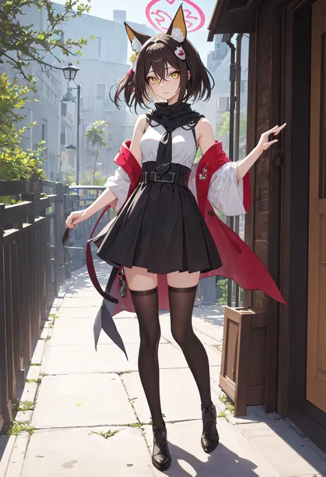 (safe:1.10), best quality, masterpiece, highres, solo, (izuna_bluearchive:1.10), full body, 10 <lora:izuna_bluearchive:0.80>