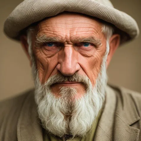 photo of old man, professional close-up portrait, hyper-realistic, highly detailed, 24mm, dim lighting, high resolution, iPhoneX, by Peter Kemp vodka_portraits <lora:vodka_portraits:0.7>