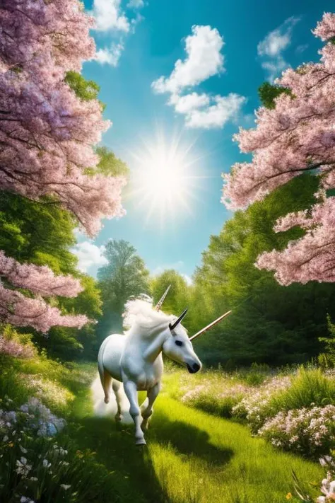 extremely detailed wallpaper, white unicorn run in green forest alley, dynamic pose, spring, morning, beams of light, flowers, (intricate details:1.12), hdr, (intricate details, hyperdetailed:1.15), (cinematic look:1.4), soothing tones, insane details, intricate details, hyperdetailed, low contrast, soft cinematic light, dim colors, exposure blend, hdr, faded, slate gray atmosphere