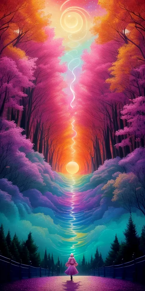 🌙🌈🎩 "Moonlit Menagerie" by Satori Canton🧸
hyperdetail everything,
Art in the style of Tom of Finland🕺 and Alex Grey🔮 and Alex Raymond🎨,
Fashion design by Alexander McQueen👠
A flamboyant drag queen named Lulu LaRue,
Landscape inspiration from Thomas Cole🌲,
Special style touch of Vincent van Gogh🖌,
📸 perfect composition, cinematic lighting, centered, luminism, color splash, black lines, depth of field, extreme camera angle. 📸
A surreal scene, hidden teddy bear by Steiff🧸,
Strutting down a city street made of swirling stars and twirling trees, with a fierce determination and a flirtatious smirk,
Sky awash in rainbow hues of the setting sun,
Creating an atmosphere of audaciousness and empowerment,
Combining the lines of comic art with the swirls of impressionism,
by Satori Canton🧸, hidden teddy bear.